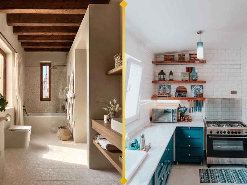 Kupatilo i kuhinja uporedjeni